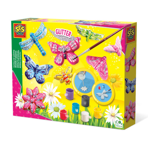 Casting and painting – Butterfly and glitter