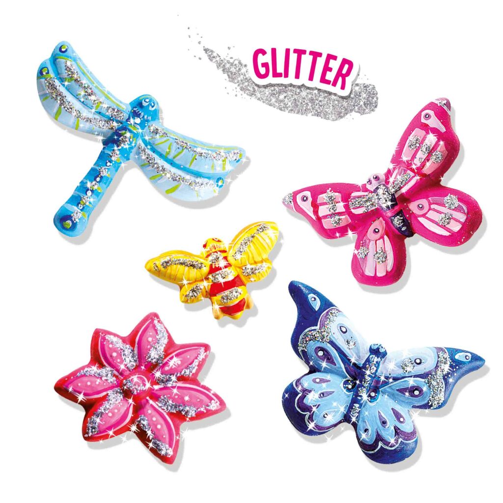 Casting and painting – Butterfly and glitter