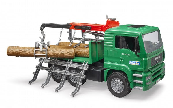 MAN Timber truck with loading crane