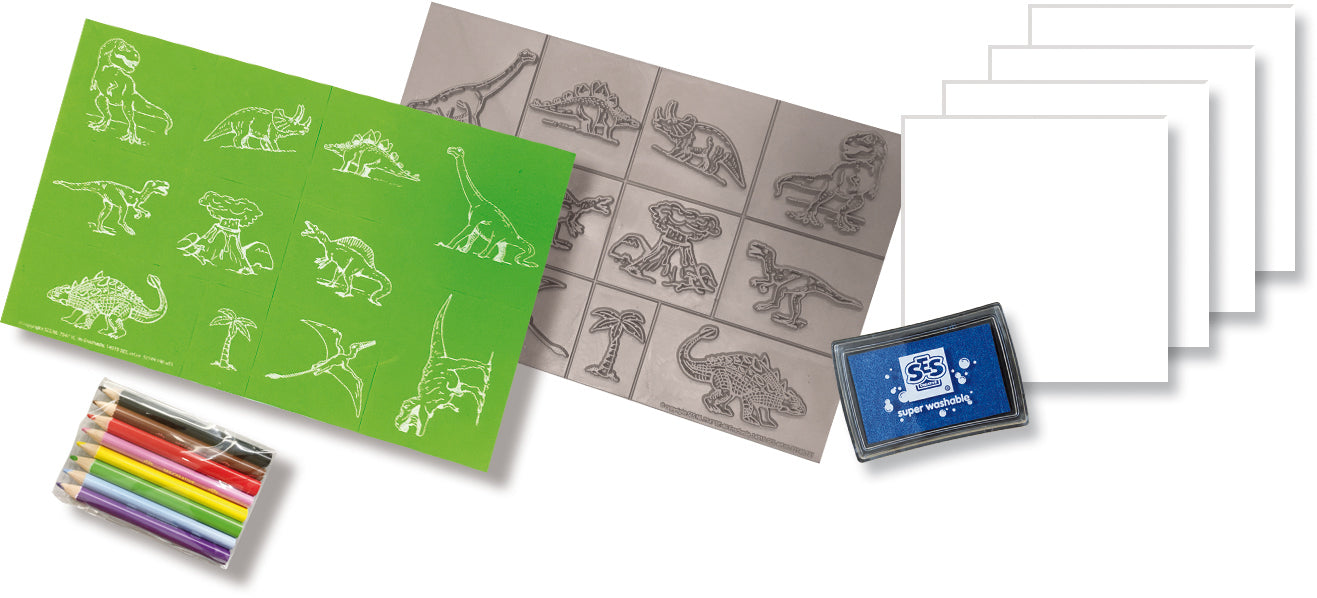 Stamp set dinosaur