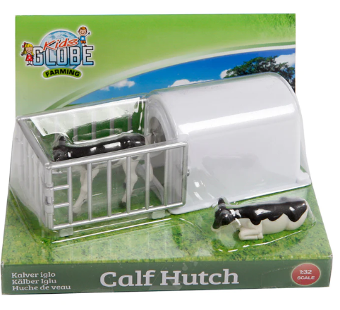 KIDS GLOBE CALF HOUSE WITH 2 CALVES