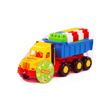 Load image into Gallery viewer, Dump truck with 17 Builder blocks