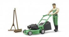 Load image into Gallery viewer, bworld gardener with lawnmower and equipment