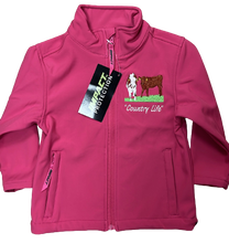 Load image into Gallery viewer, Kids Impact Black Softshell Jacket – Farm