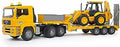 MB Actros Lowloader with JCB 4CX Backhoe Loader