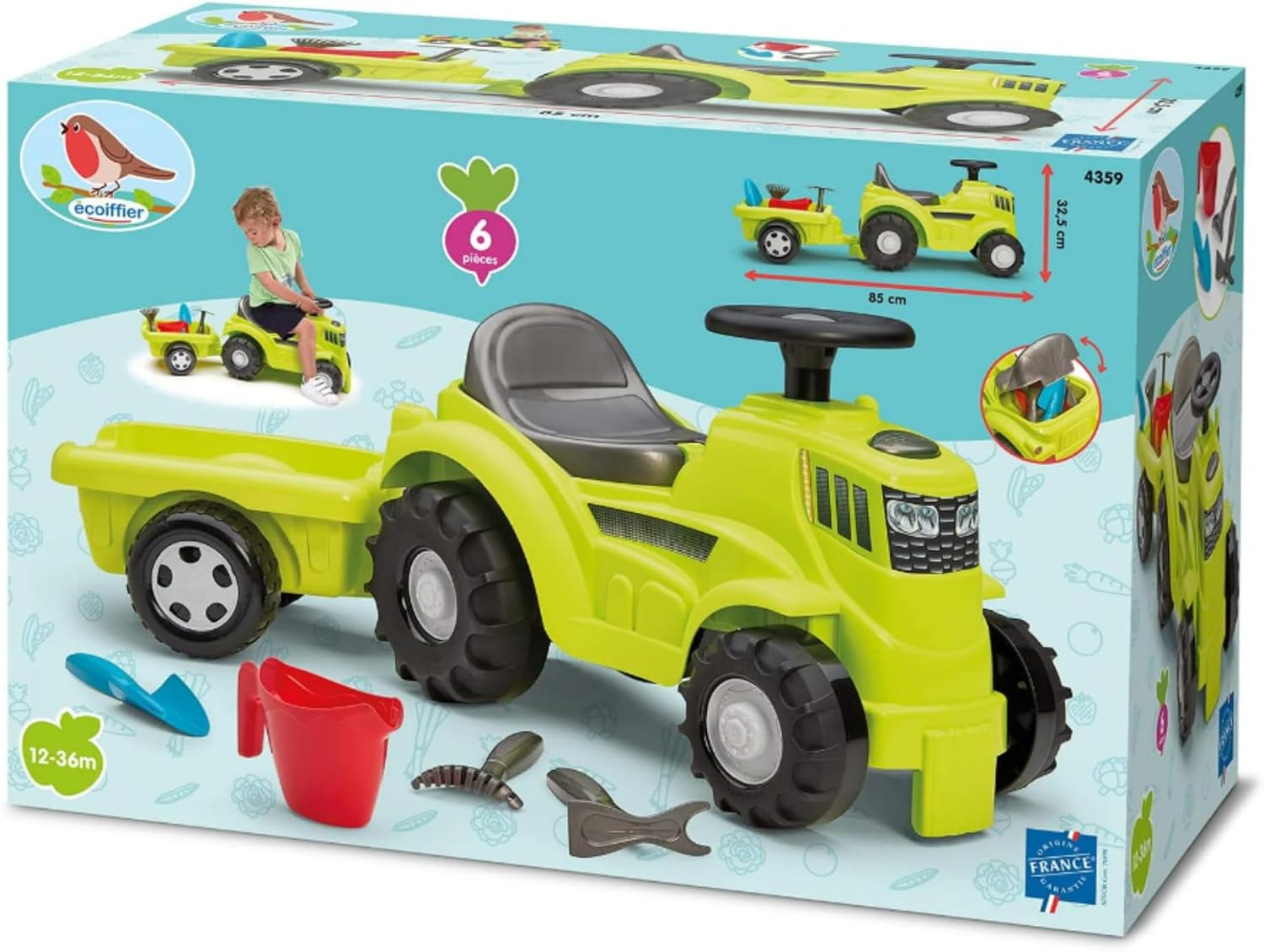 Ecoiffier Tractor, Trailer  & Garden Accessories