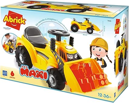 Ecoiffier Tractor & bricks