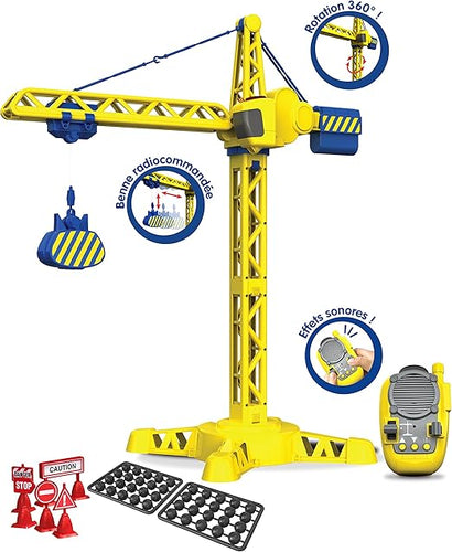 Tooko Remote Control Construction Crane with Sound Effects