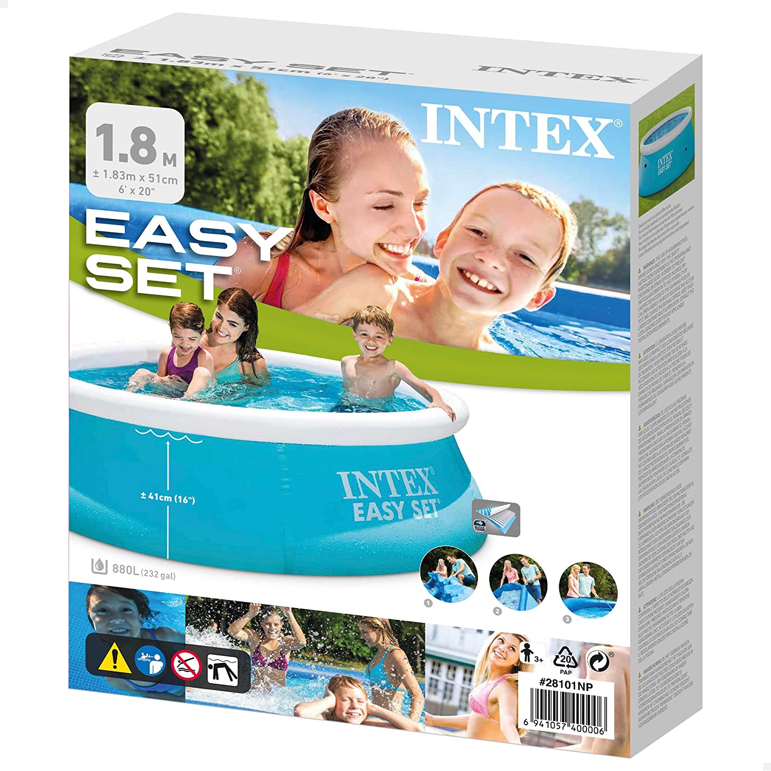 Intex 6ft x 20in Easy Set Swimming Pool