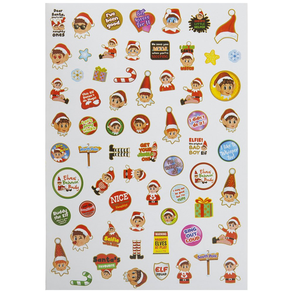 COLOURING BOOK ELF WITH STICKERS