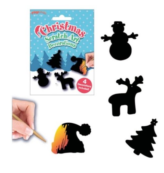 CHRISTMAS SCRATCH ART