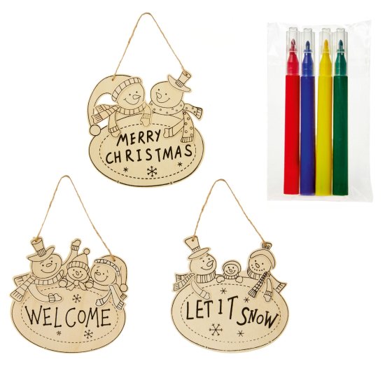 NOVELTY CHRISTMAS SIGNS 15CM