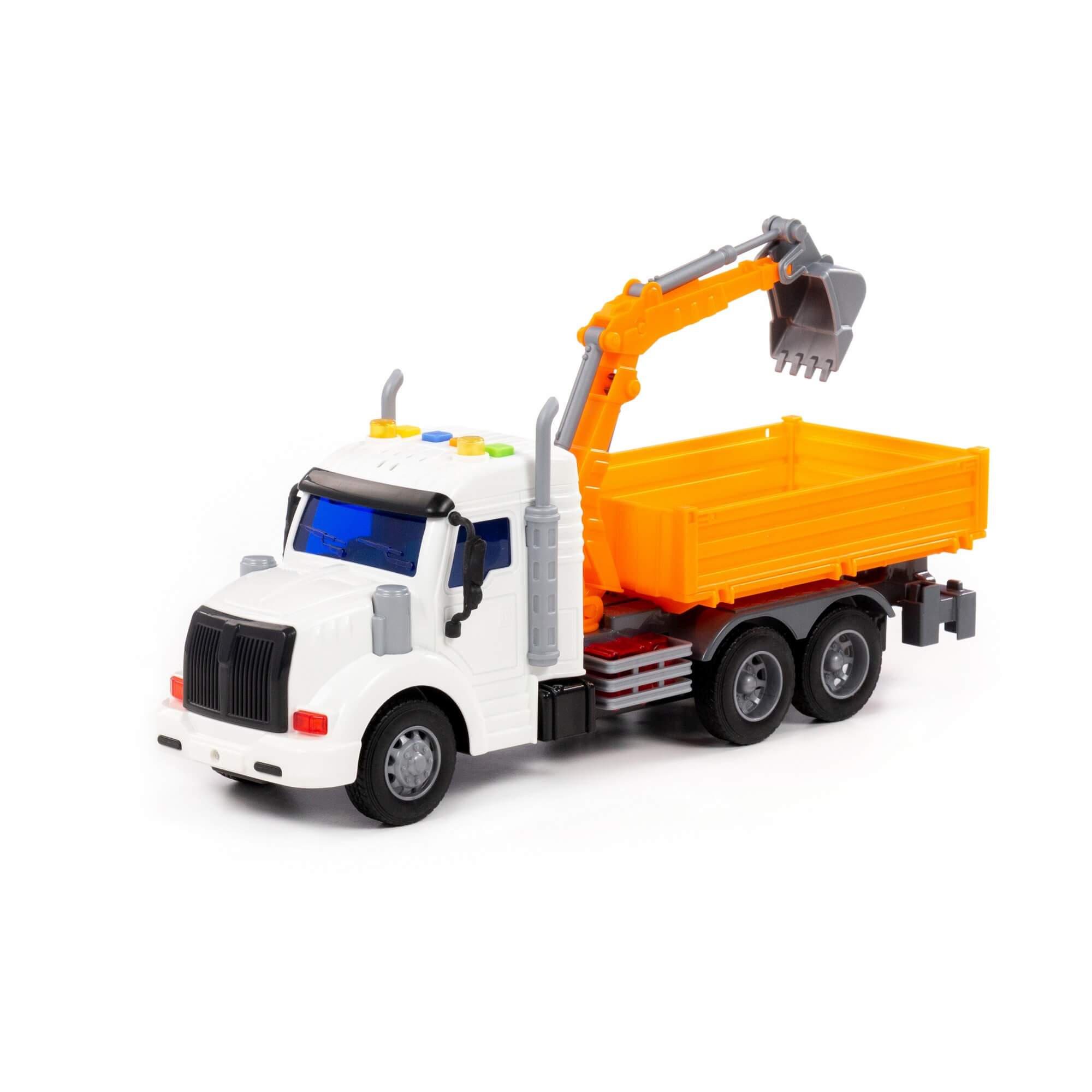 Profi drop-side with shovel bucket