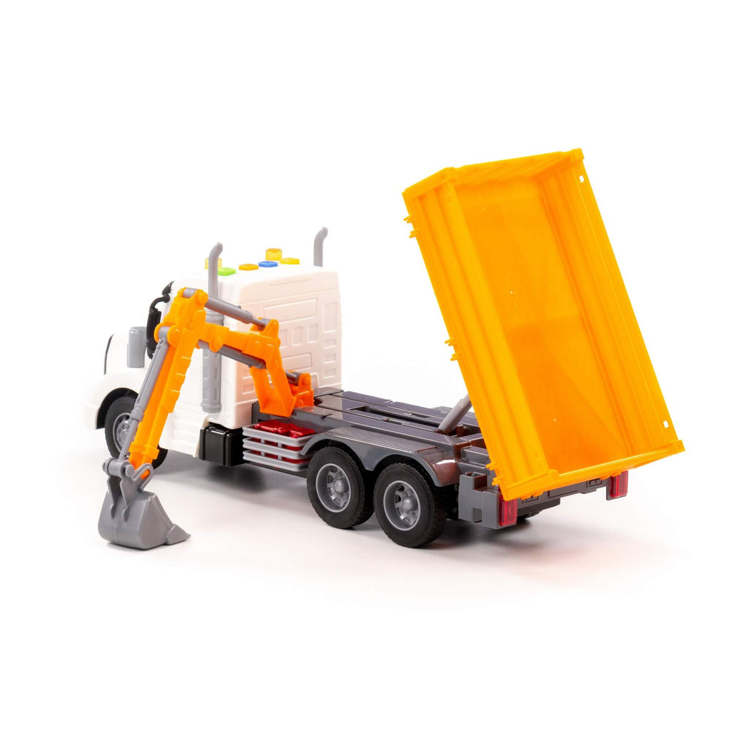 Profi drop-side with shovel bucket