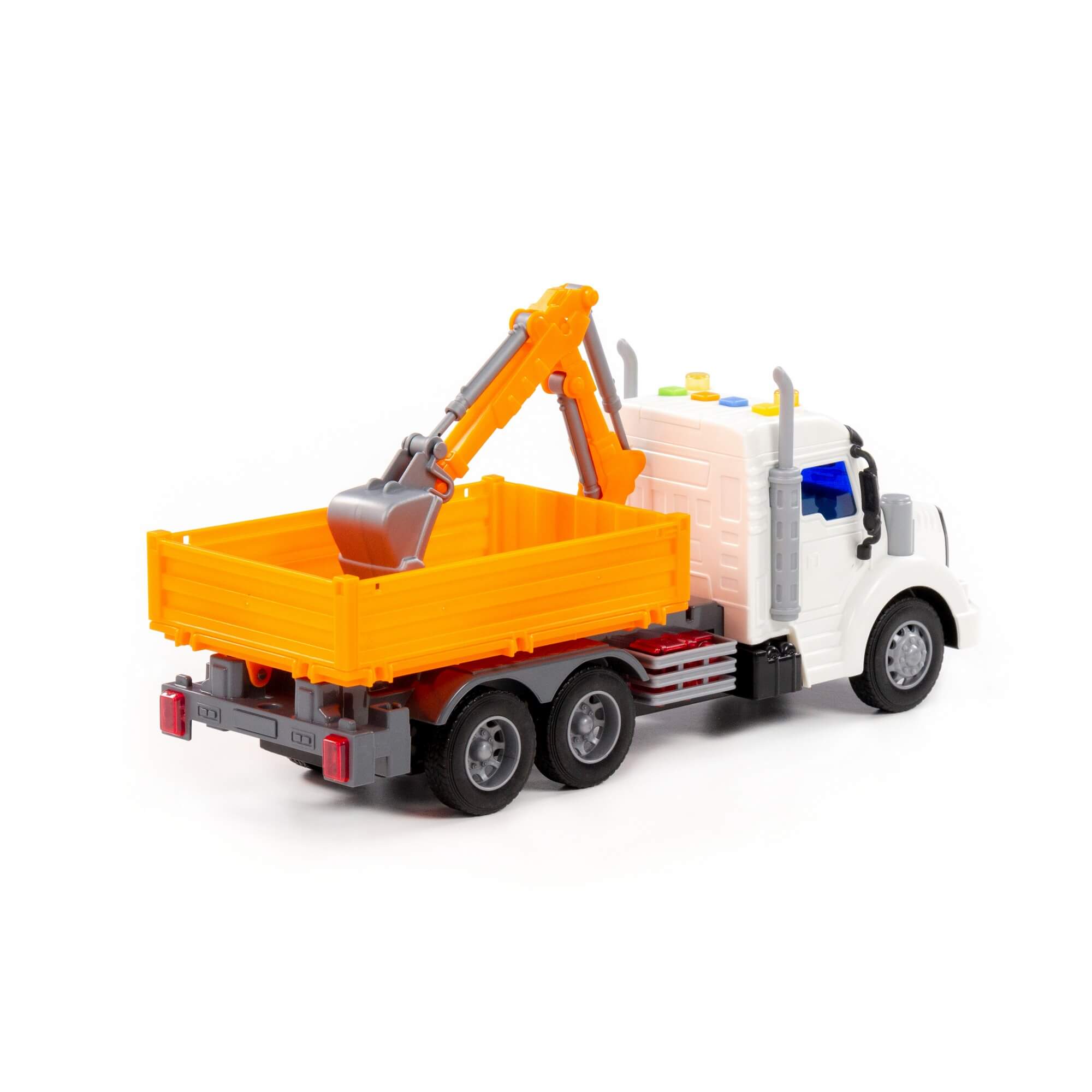 Profi drop-side with shovel bucket