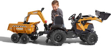 Load image into Gallery viewer, Falk Case IH Tractor, Loader, backhoe &amp; Maxi tilt trailer