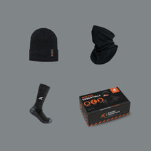Load image into Gallery viewer, Xpert Winter Essentials Set Socks, Hat &amp; Snood Black