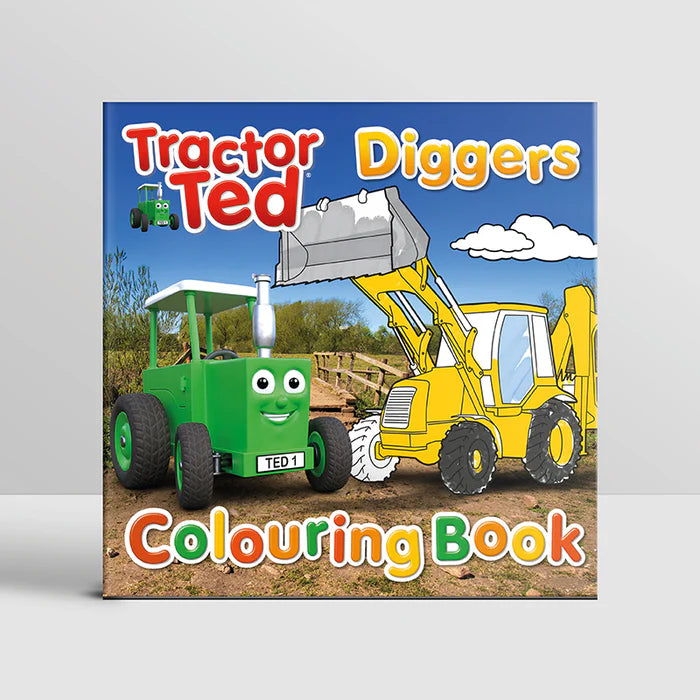 DIGGERS COLOURING BOOK