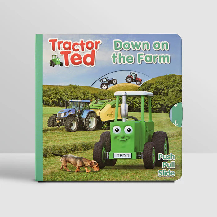 Down on the Farm Push-Pull-Slide Book