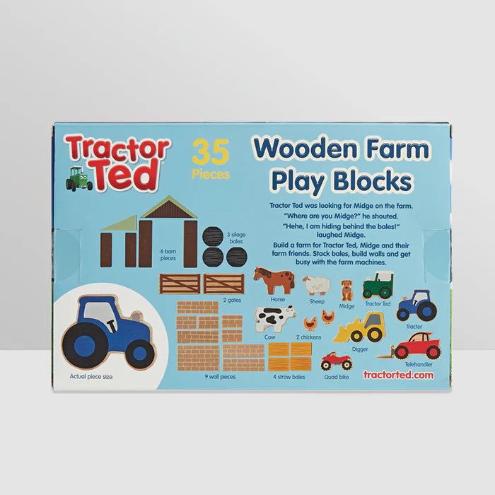 Tractor Ted Wooden Farm Play Blocks