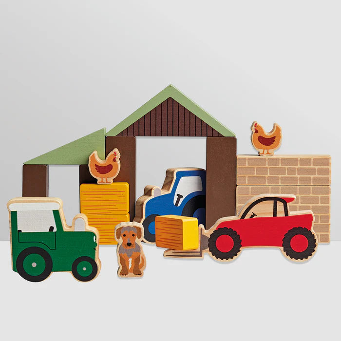 Tractor Ted Wooden Farm Play Blocks – McCorry Agri