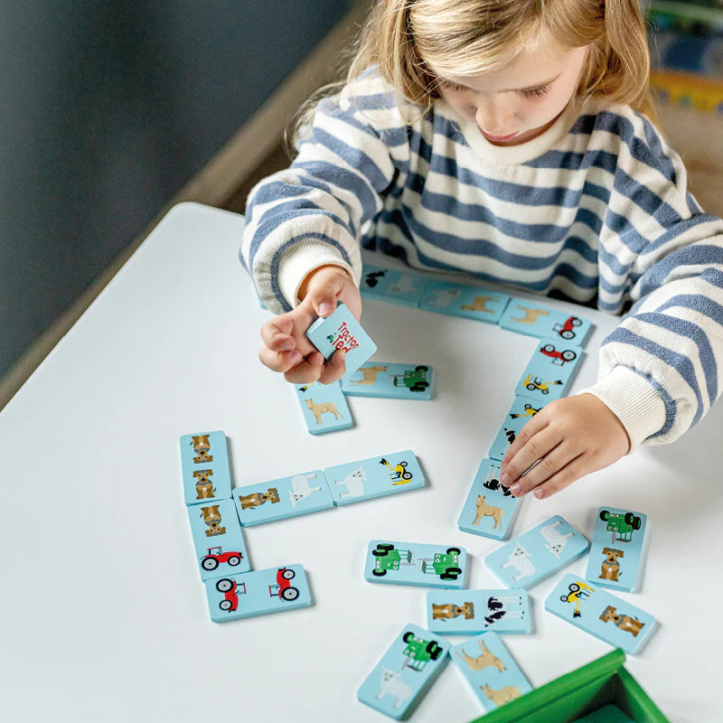 TRACTOR TED WOODEN FARM DOMINOES