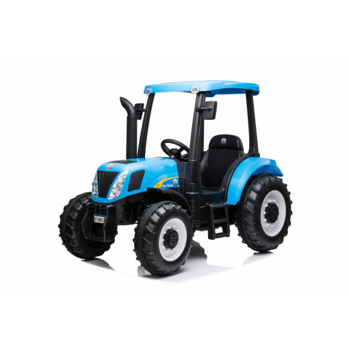24V New Holland T7 Kids Electric Tractor With Cab & Remote Control