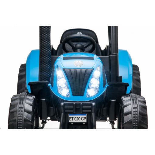 24V New Holland T7 Kids Electric Tractor With Cab & Remote Control