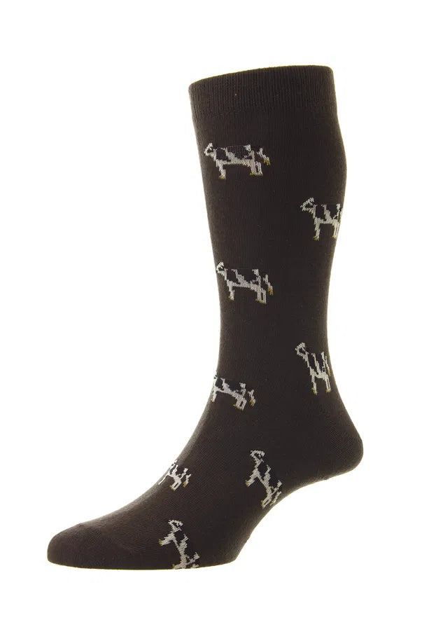 COW DESIGN SOCKS (SIZE 6-11)