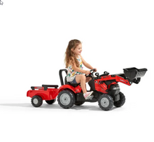 Load image into Gallery viewer, Falk Case IH Tractor, Loader &amp; Trailer