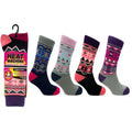 Heat Machine Ladies Thermal Socks Fairisle Pattern