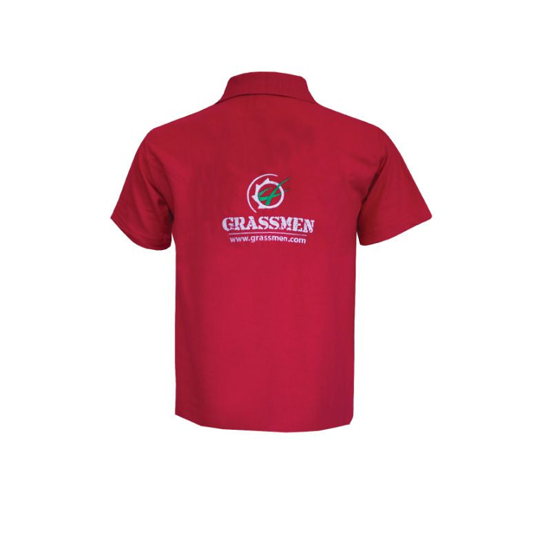 GRASSMEN Red Polo Shirt