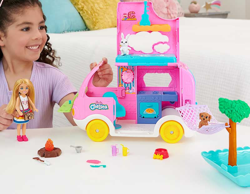 BARBIE CHELSEA CAMPER PLAY SET