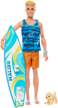 Load image into Gallery viewer, BARBIE MOVIE DELUXE KEN AND SURFBOARD