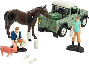 1:32 Britains Land Rover Vet Playset