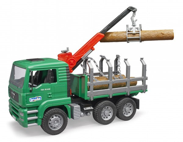 MAN Timber truck with loading crane