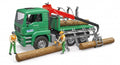 MAN Timber truck with loading crane