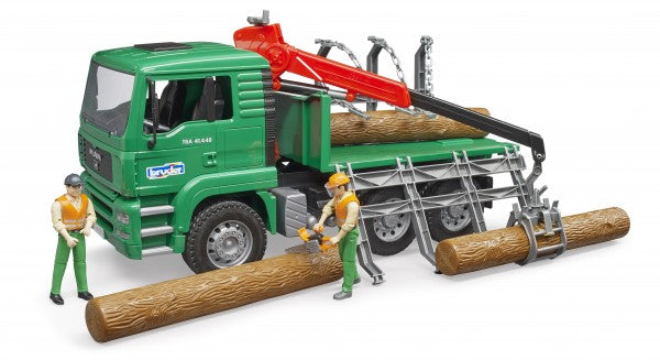 MAN Timber truck with loading crane