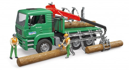 MAN Timber truck with loading crane