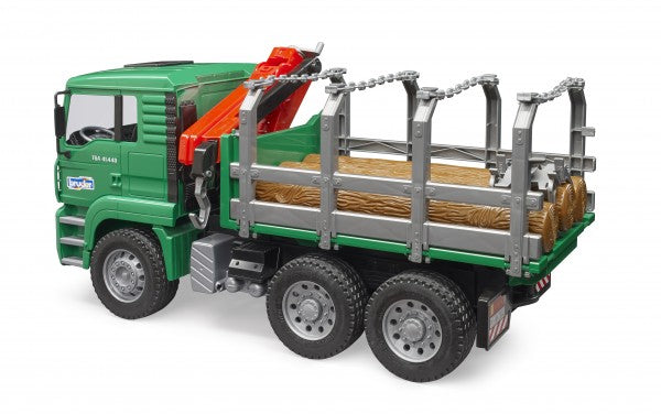 MAN Timber truck with loading crane