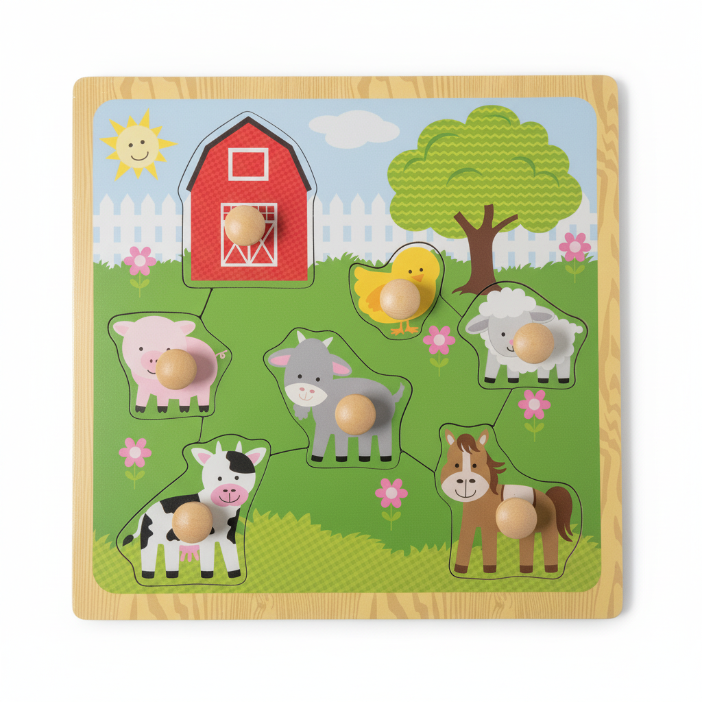 Farm Animals Puzzle - Clean Product Shot