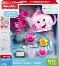 Load image into Gallery viewer, FISHER PRICE LAUGH AND LEARN SWEET MANNERS TEA SET