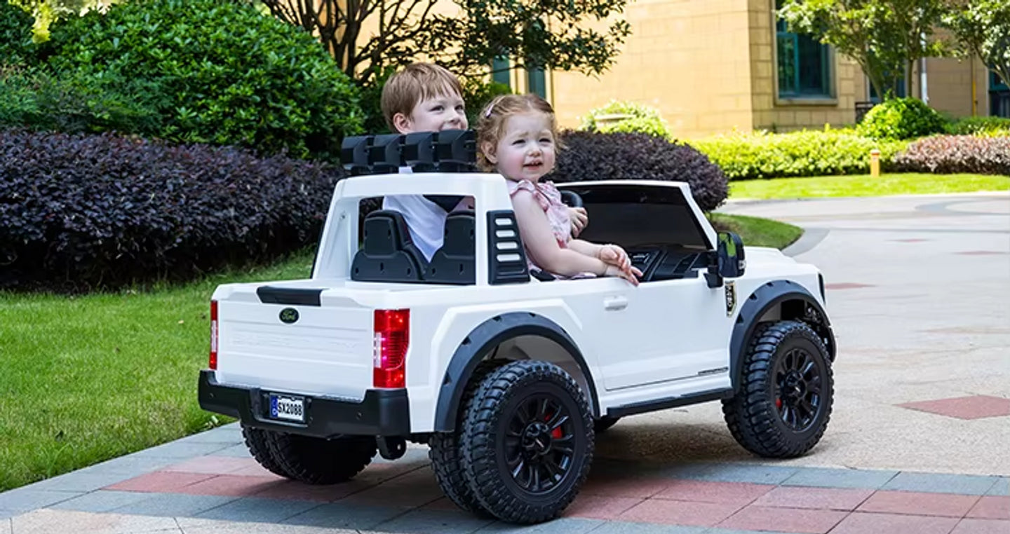 Ford Super Duty F450 24V Electric Ride On Truck WHITE
