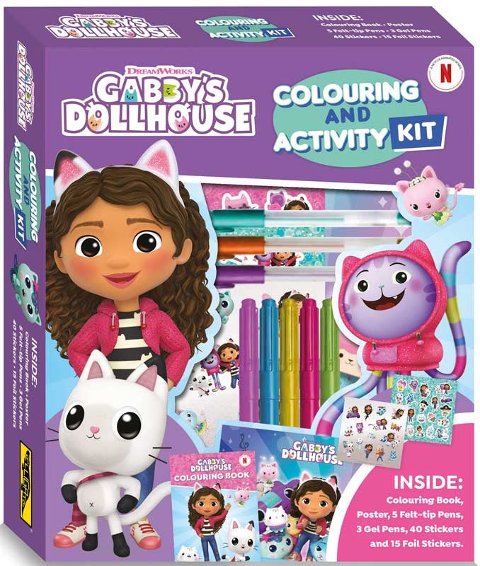 GABBYS DOLLHOUSE COLOURING & ACTIVITY KIT