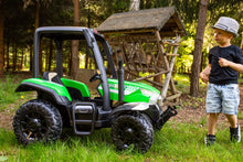 Load image into Gallery viewer, AgriPow 24V Electric Ride On Tractor with Trailer Green