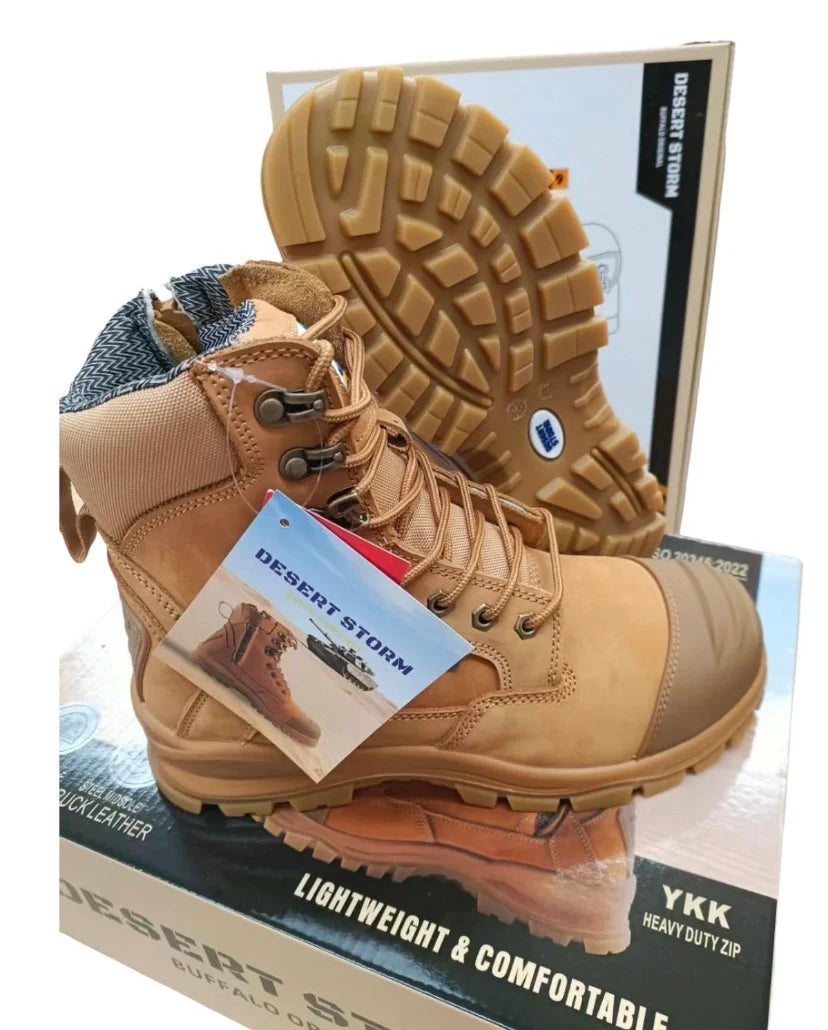 DESERT STORM S3 ZIP WORK BOOTS