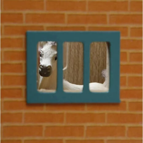 Kids Globe Wooden 9-Horse Stable