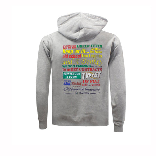 GRASSMEN Films Through The Years - Grey Hoodie