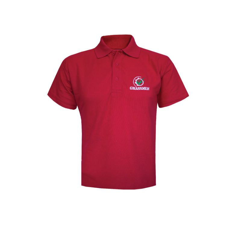 GRASSMEN Red Polo Shirt