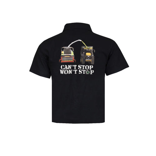 Grassmen - Can't Stop, Won't Stop Black Polo Shirt KIDS